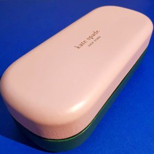 Kate Spade Pink and Green Leather Sunglasses case